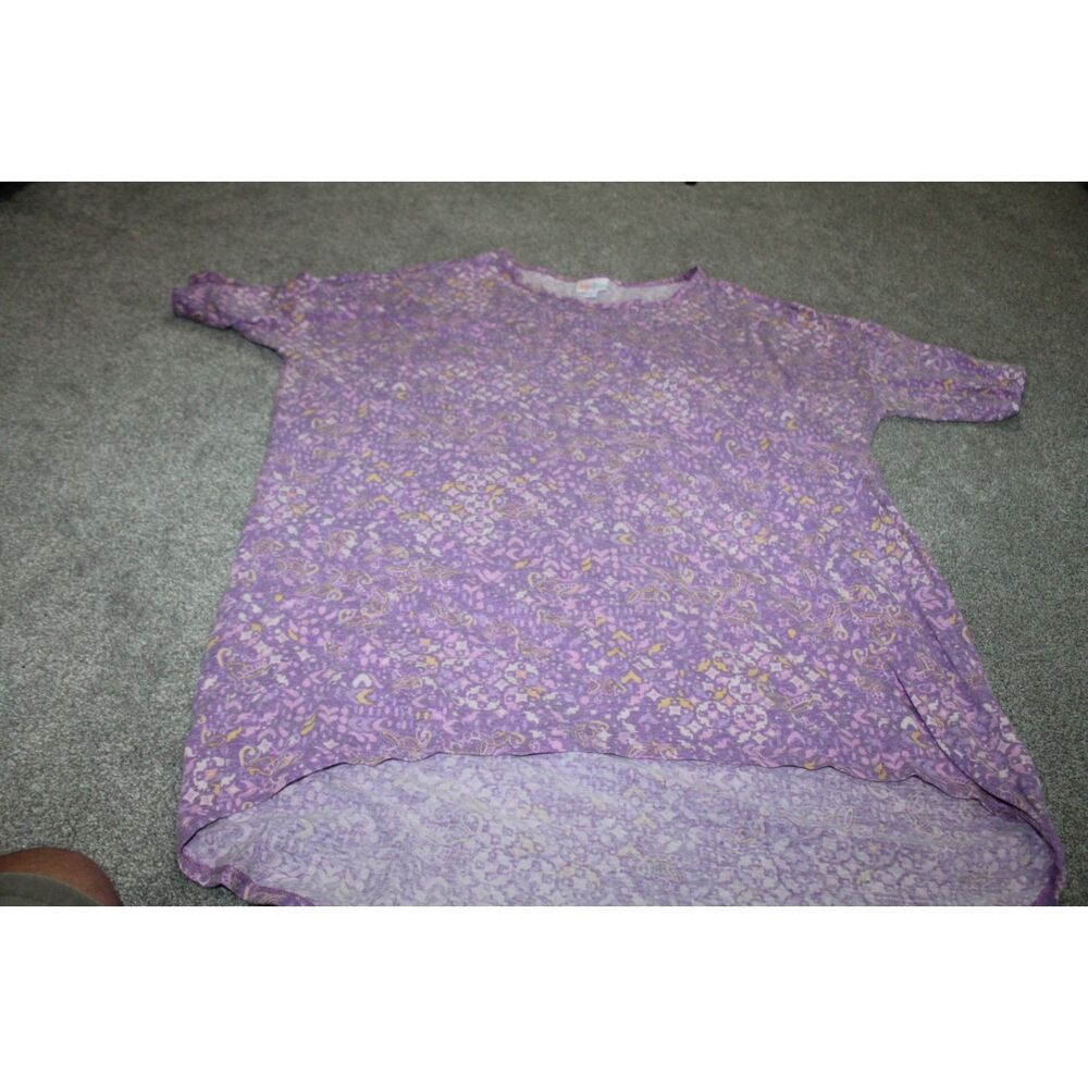 Womens Tunic Top LulaRoe Shirt Tunic Size XL Violet Color